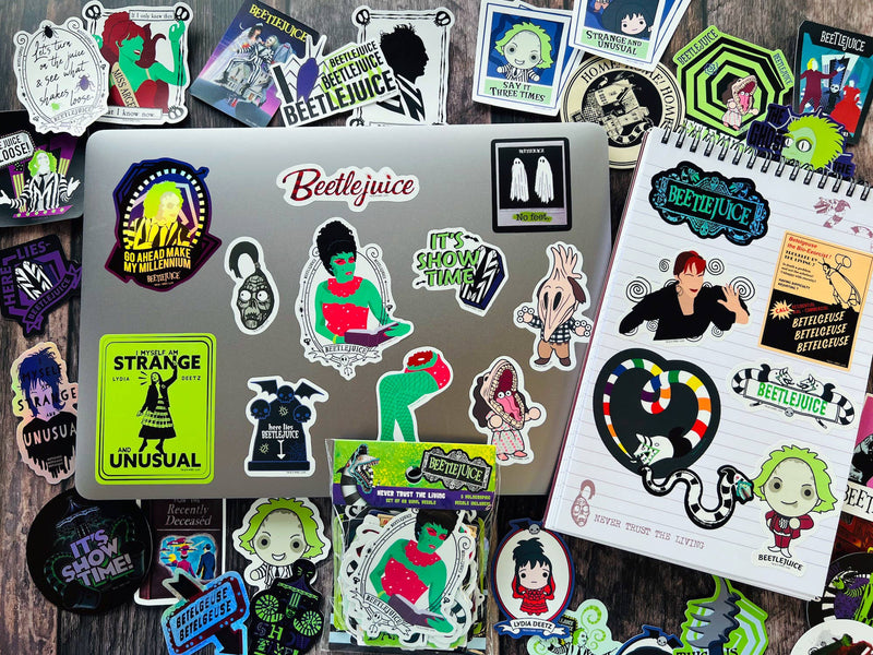 Conquest Journals - Beetlejuice Never Trust the Living Decals