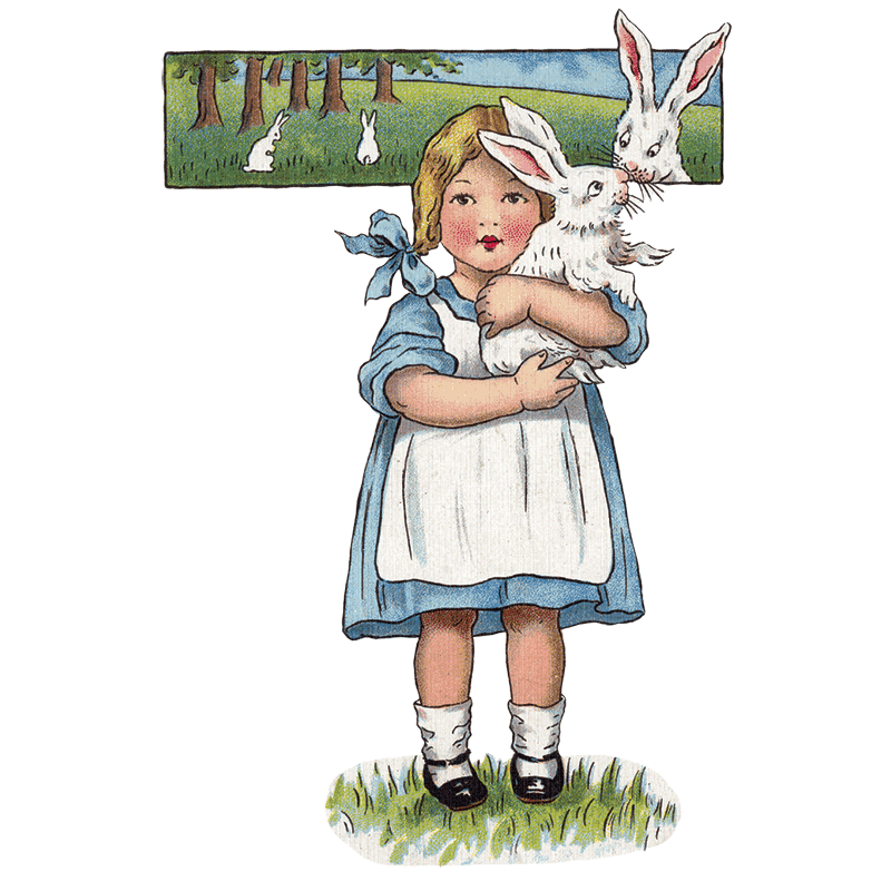 Laughing Elephant - Easter Rabbit - Holiday Sticker Box