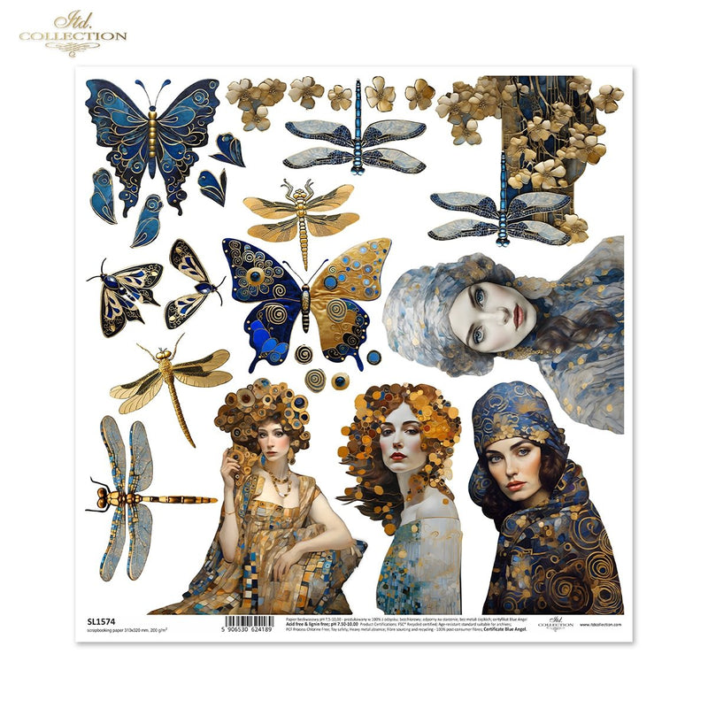 ITD Collection - SL1574 Scrapbooking Single Sheet