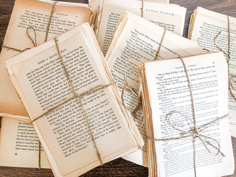 Moonbeam Mercantile - Vintage Book Pages Bundle