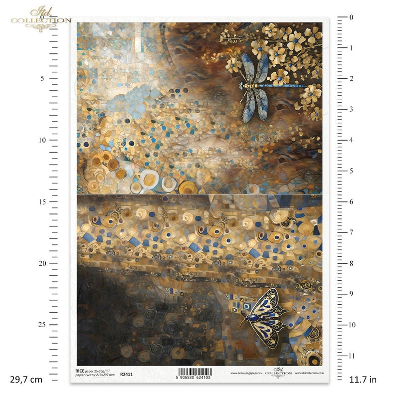 ITD Collection - Inspired by Klimt - Rice Paper - R2411