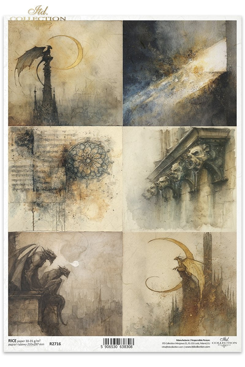 ITD Collection - Light & Shadow - Rice Paper - R2716