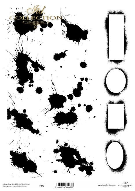 ITD Collection - Ink Spots Clear Film