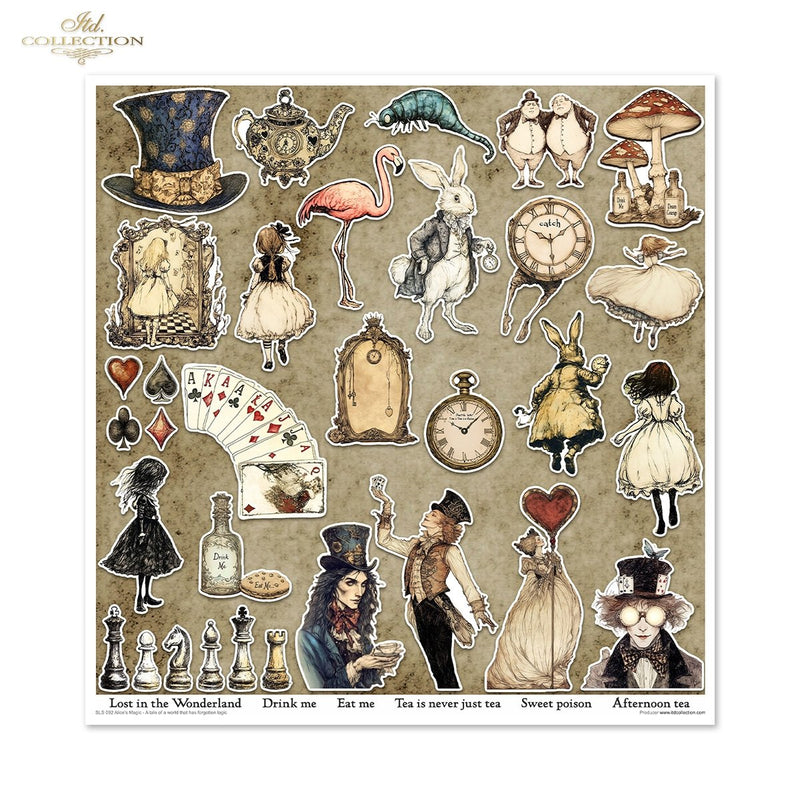 ITD Collection - Alice's Magic Vol.2  Scrapbooking Papers