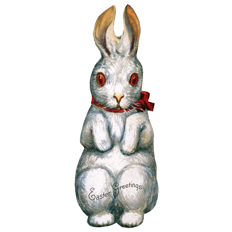 Laughing Elephant - Easter Rabbit - Holiday Sticker Box