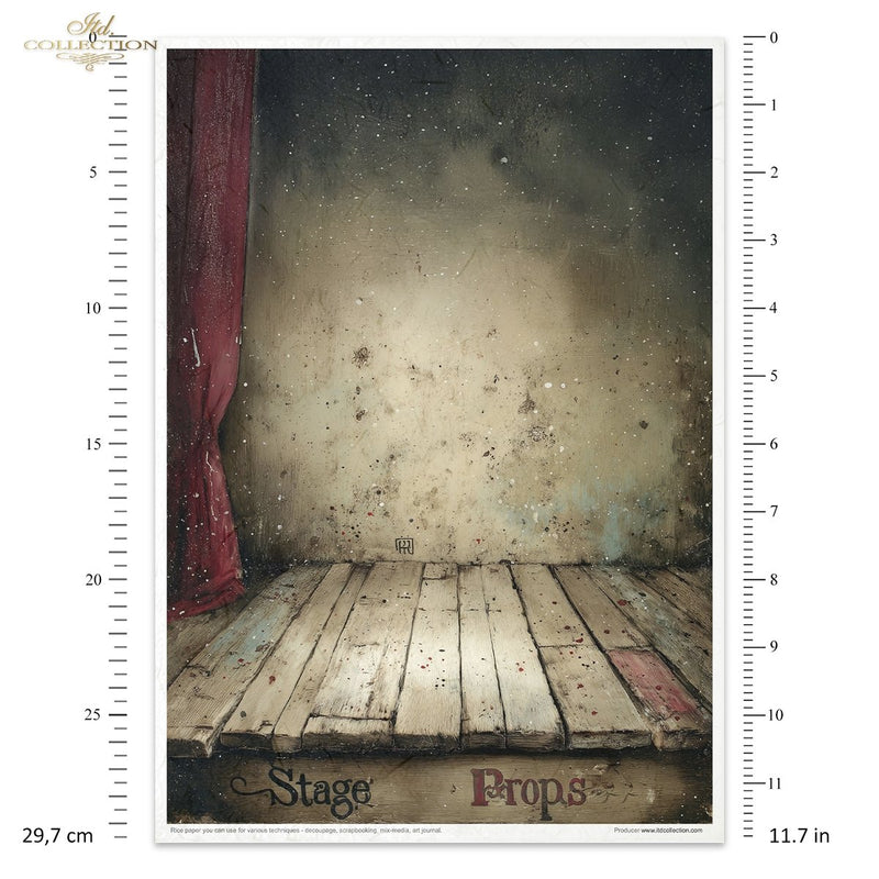ITD Collection - Carnival - When the Curtain Falls - Rice Paper Set