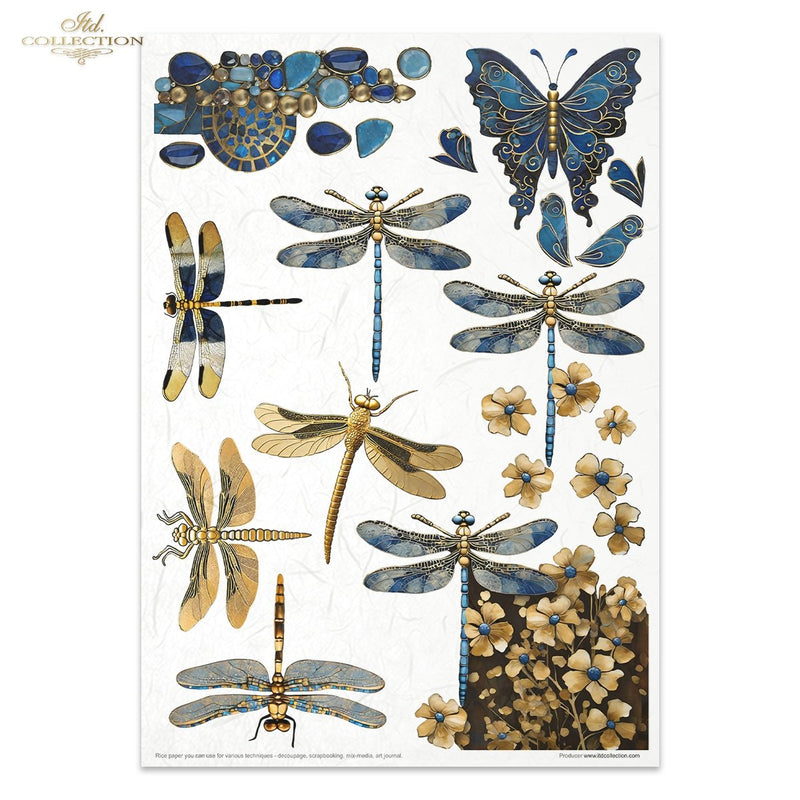 ITD Collection - Inspired by Klimt - Rice Paper Set