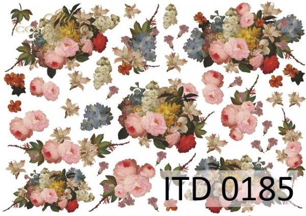 ITD Collection - Flowers in Bouquets - Classic Paper