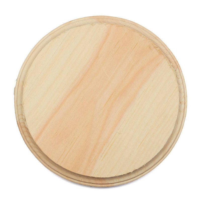 Root and Company - 5" x 3/4" Thick - Unfinished Wood Round Circle Plaque