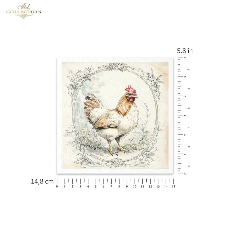 ITD Collection - Rice Paper Set Mini - Hens