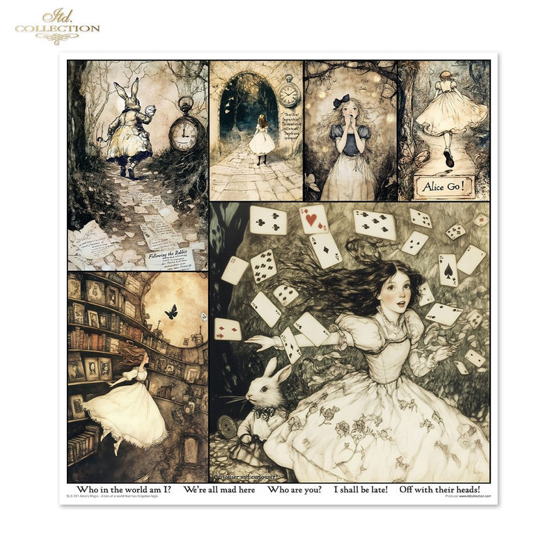 ITD Collection - Alice's Magic Vol.1  Scrapbooking Papers