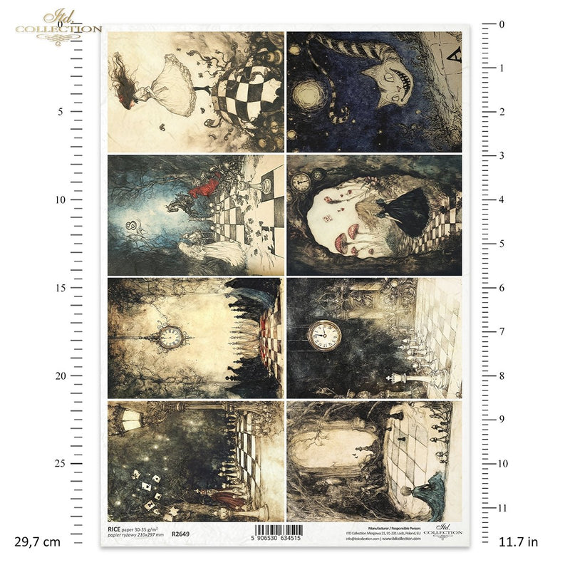ITD Collection - Alice in Wonderland - Rice Paper - R2649
