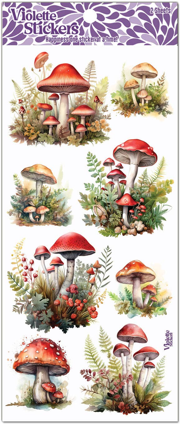 Violette Stickers - Mushroom Patches Stickers
