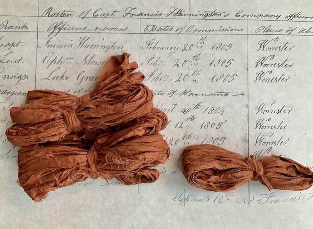 RiverHaus - Torn Silk Sari Ribbon - Harvest