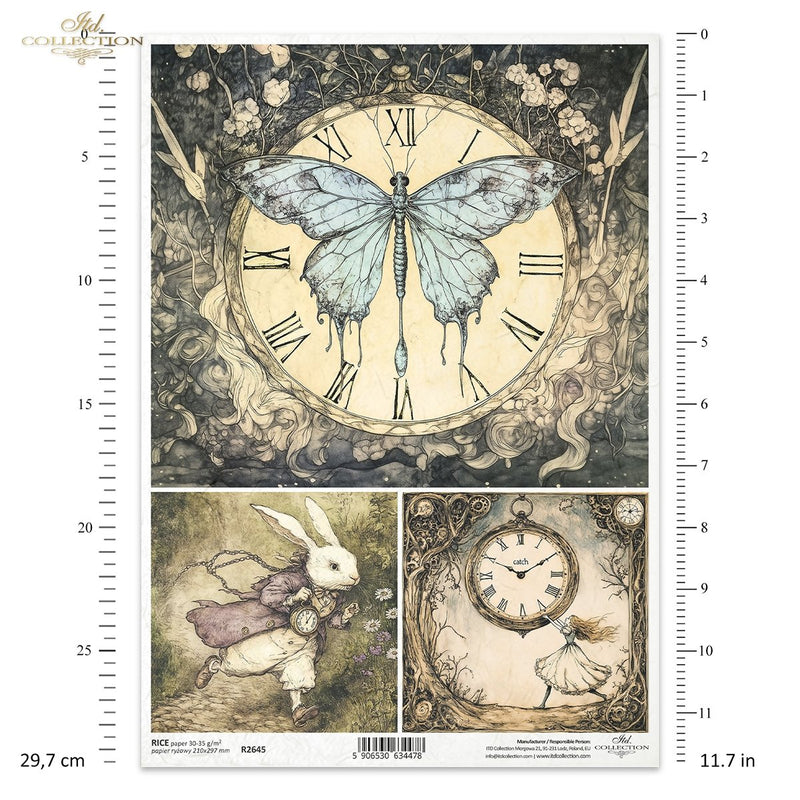 ITD Collection - Alice in Wonderland - Rice Paper - R2645