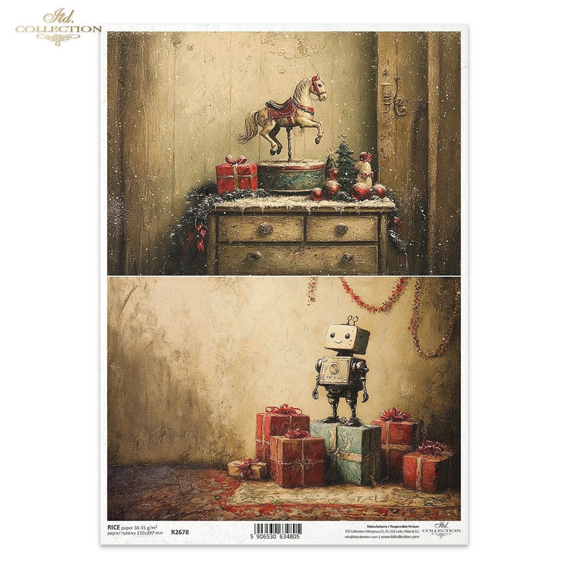 ITD Collection - Retro Toys - Rice Paper - R2678