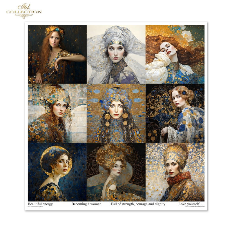 ITD Collection - Inspired by Klimt Scrapbooking Papers