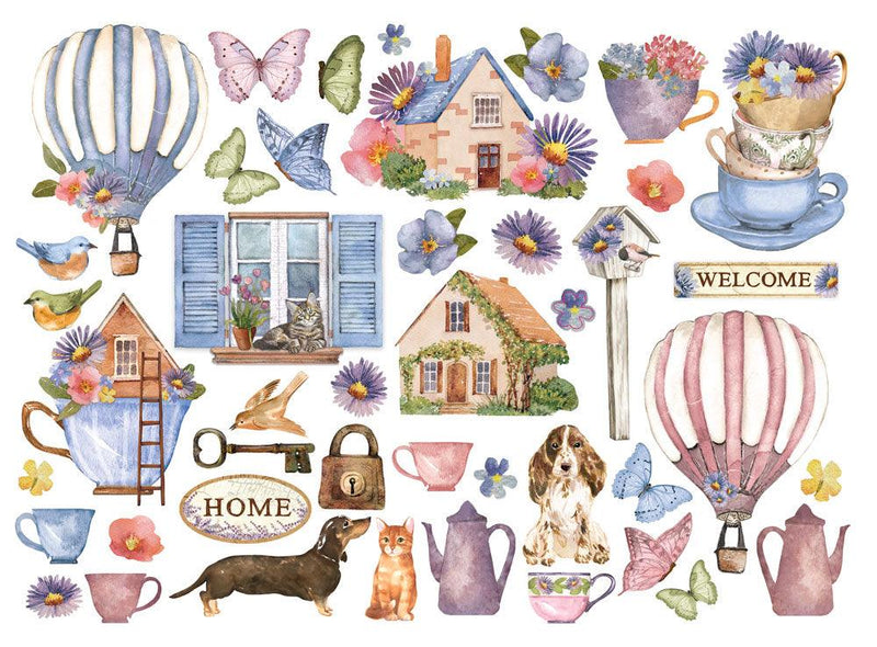 Die Cuts Assorted - Create Happiness Welcome Home - Root & Company