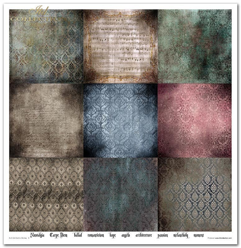 ITD Collection - Gothic Stories 2 Scrapbooking Papers