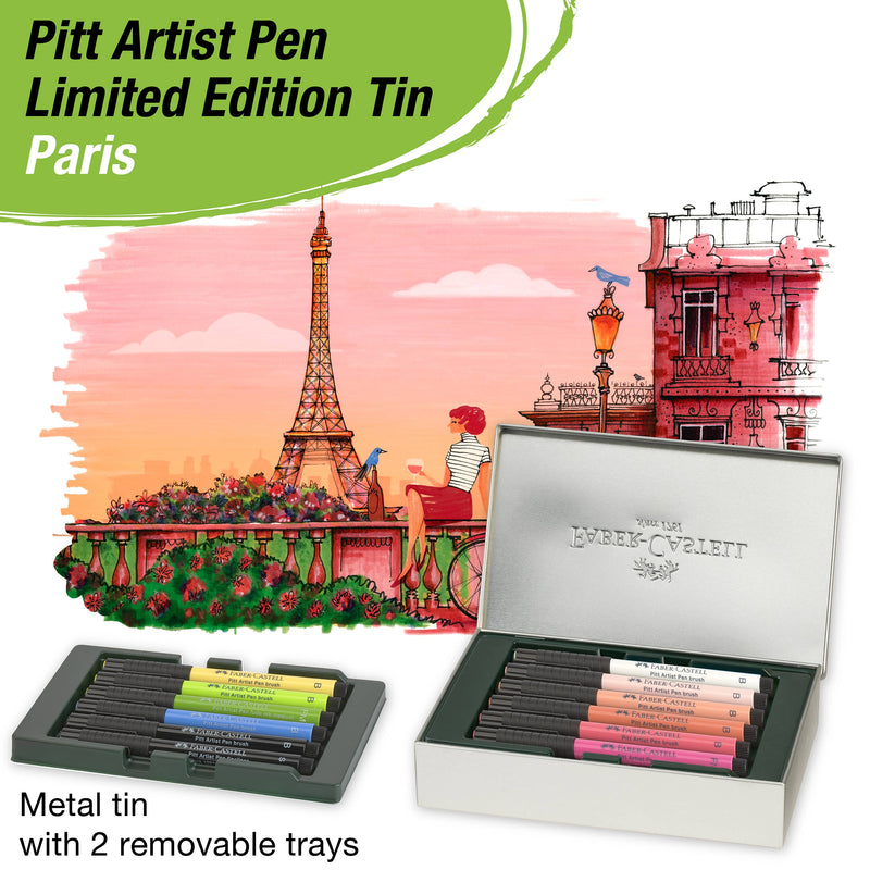 Faber-Castell - Pitt Artist Pen Limited Edition City Gift Set - Paris