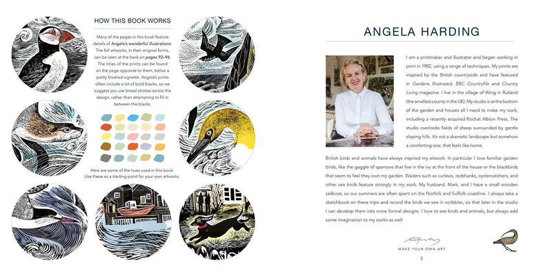 Angela Harding - Countryside Colouring Book