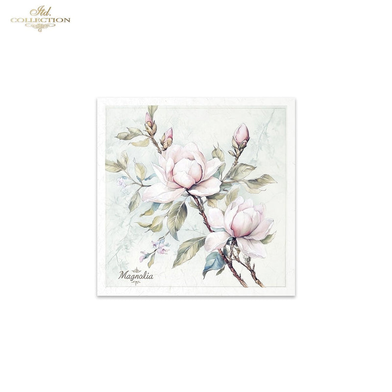 ITD Collection - Rice Paper Set Mini - Floral Shabby Chic - RSM176