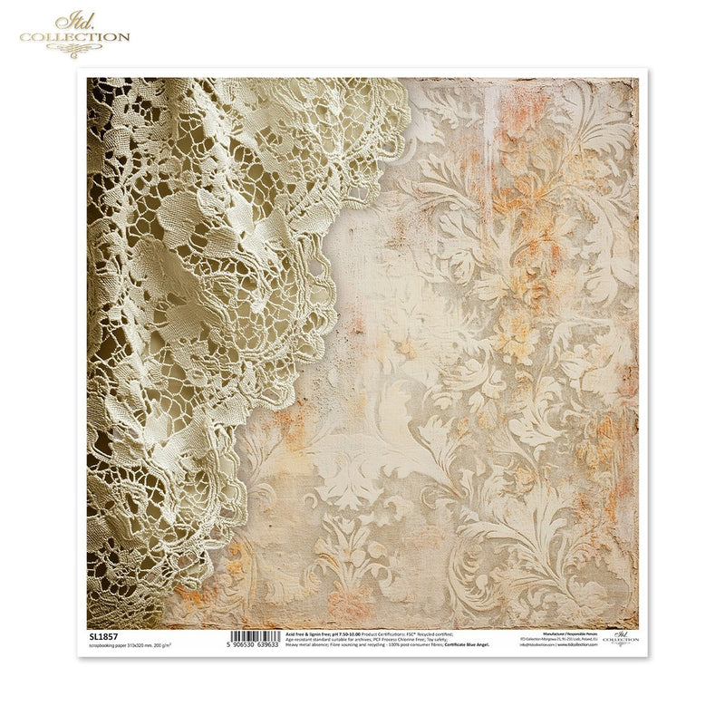 ITD Collection - Retro Toys - SL1857 Scrapbooking Single Sheet