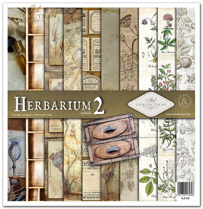 ITD Collection - Herbarium 2 Scrapbooking Papers