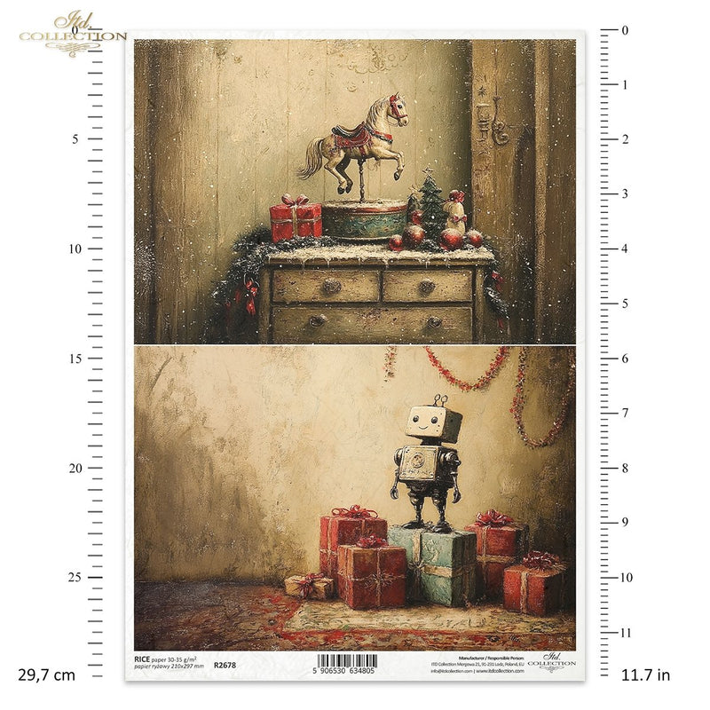 ITD Collection - Retro Toys - Rice Paper - R2678