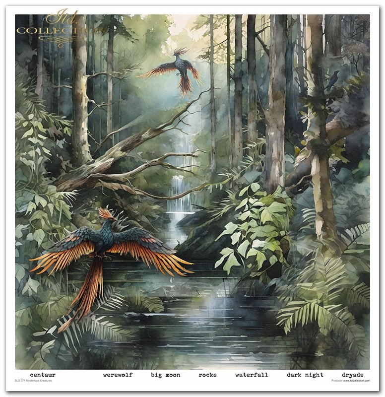 ITD Collection - Mysterious Creatures Scrapbooking Papers