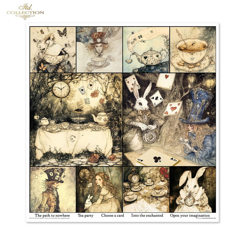 ITD Collection - Alice's Magic Vol.1  Scrapbooking Papers