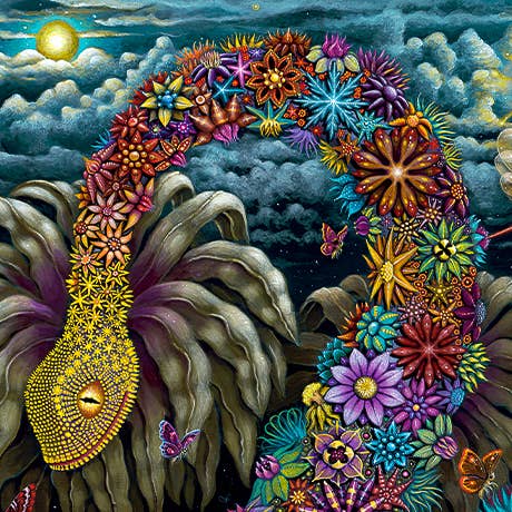 Art & Fable Puzzle Company - MegaFlora - 1000pc Velvet-Touch Dinosaur Puzzle