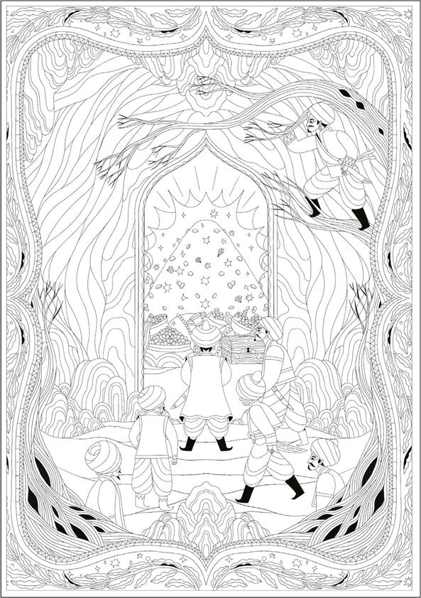 Meel Tamphanon - Arabian Nights: A Coloring Frieze
