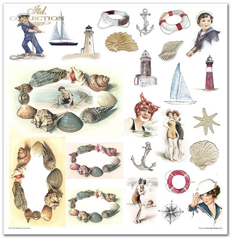 ITD Collection - Seafaring Adventure Scrapbooking Papers