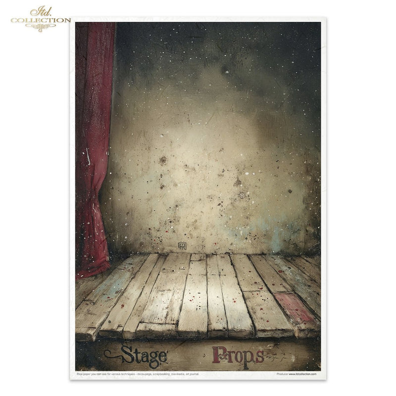 ITD Collection - Carnival - When the Curtain Falls - Rice Paper Set