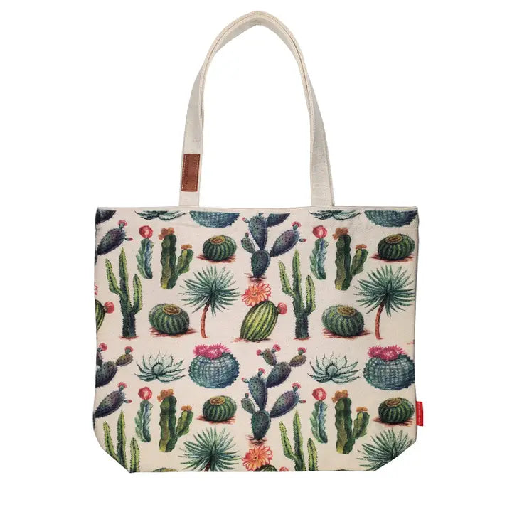 BV by Bruno Visconti - Tote Bag Canvas -Green Cactus