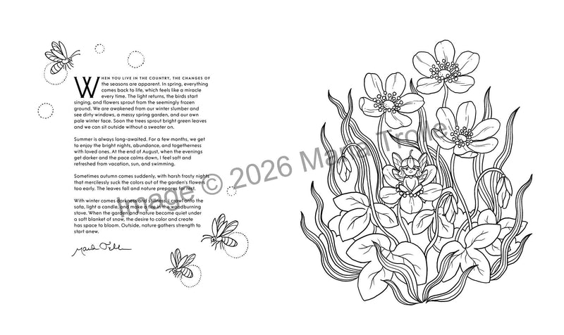 Maria Trolle - Enchanted Seasons Coloring Book