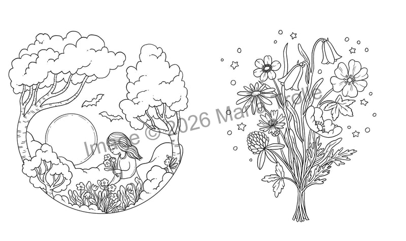 Maria Trolle - Enchanted Seasons Coloring Book