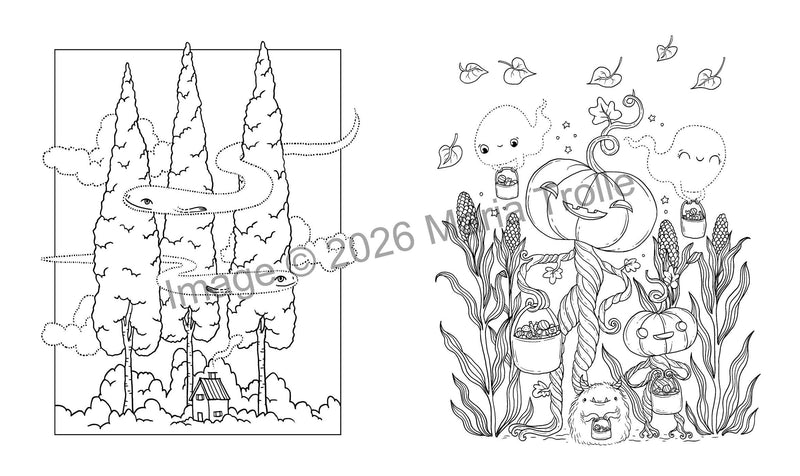 Maria Trolle - Enchanted Seasons Coloring Book