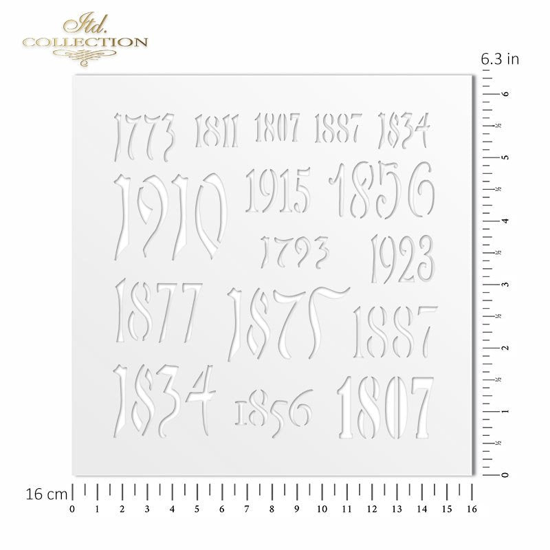 ITD Collection - Stencil - Dates & Numbers