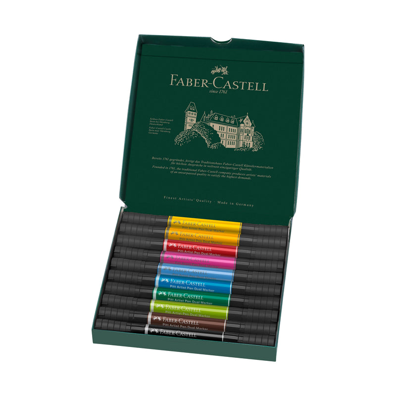 Faber-Castell - Pitt Artist Pen Dual Markers - Set of 10