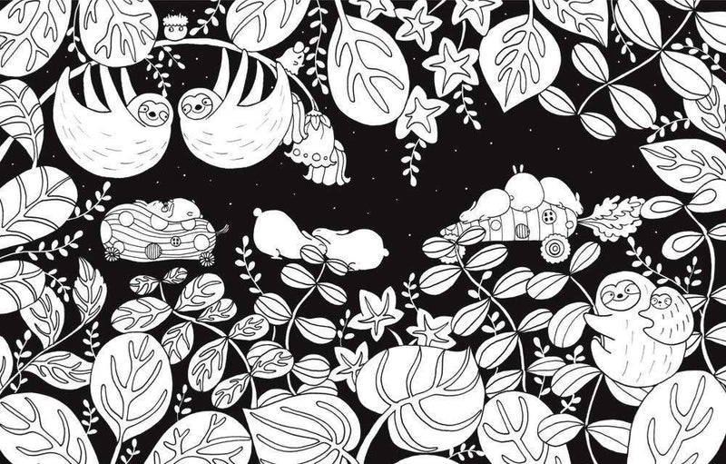 Lulu Mayo - A Million Sloths Coloring Book