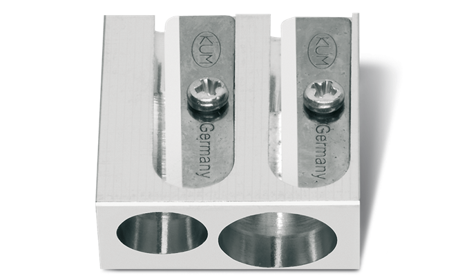 Caran d'Ache - Double Pencil Sharpener in Magnesium