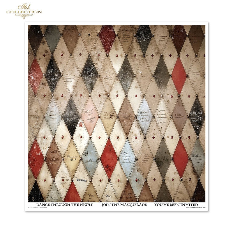 ITD Collection - Carnival - Masquerade - 12 x 12 Scrapbooking Papers