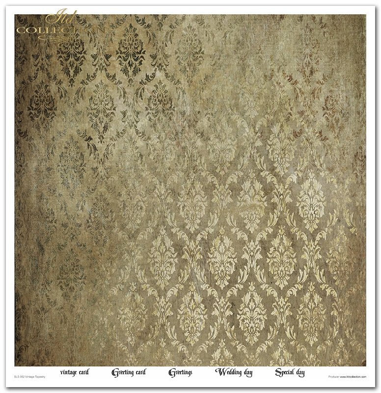 ITD Collection - Vintage Tapestry Scrapbooking Papers