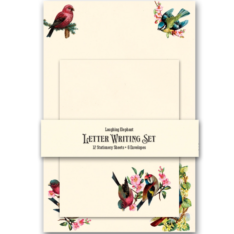 Laughing Elephant - Letter Writing Set - Birds