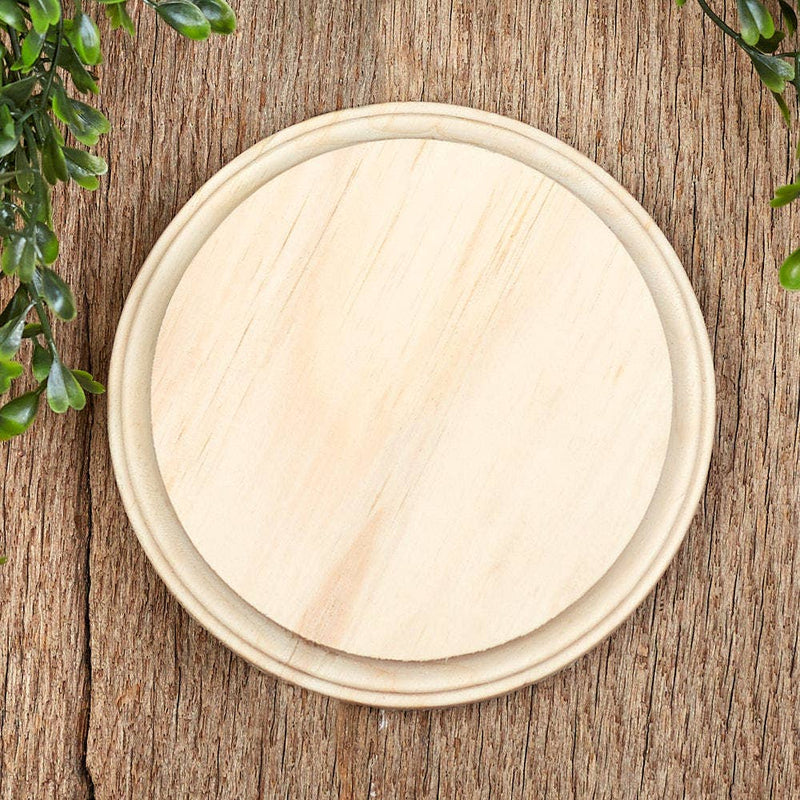 Root and Company - 5" x 3/4" Thick - Unfinished Wood Round Circle Plaque