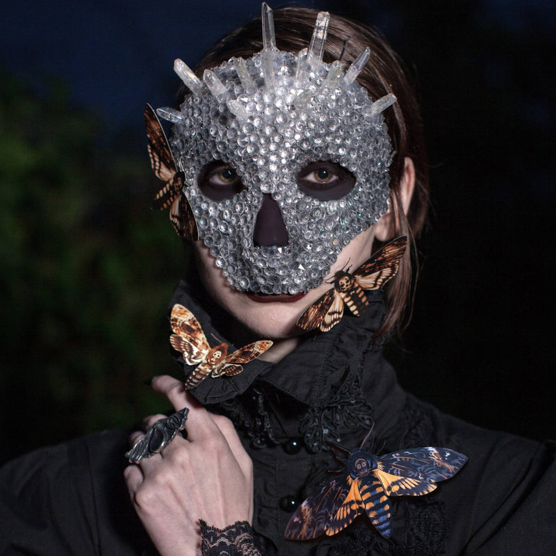 Moth and Myth - Halloween Death's Head Paper Moth Set