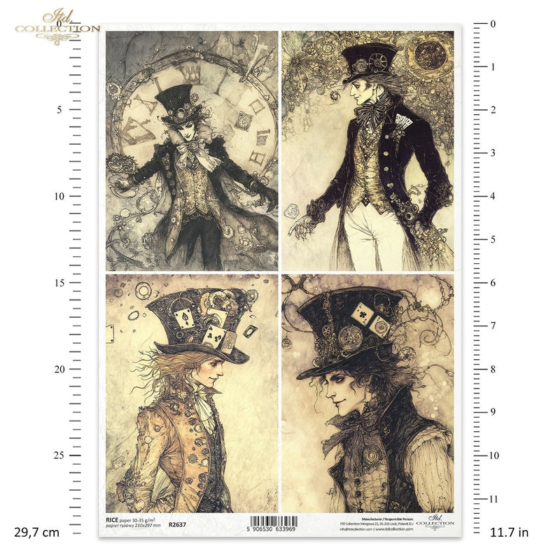 ITD Collection - Alice in Wonderland - Rice Paper - R2637