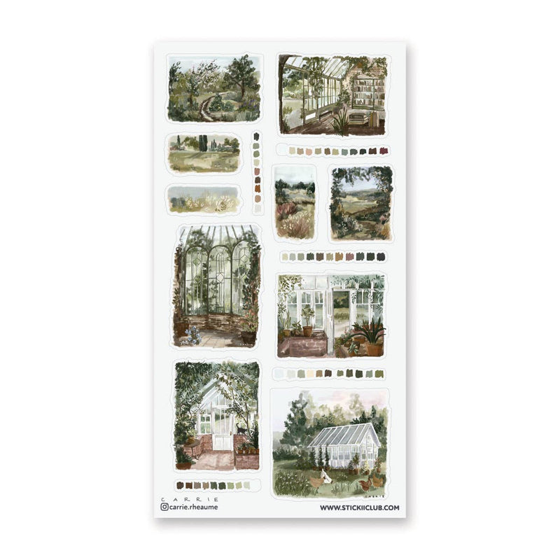 STICKII - Sunlit Greenhouse Sticker Sheet